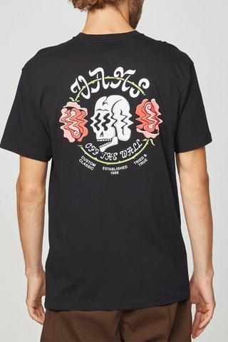 T-shirt Shaken Skull Zwart en Wit