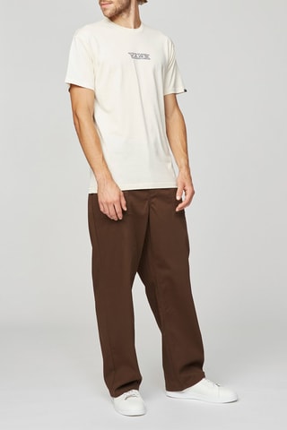 T-shirt Polo Side Resort Beige en Blauw