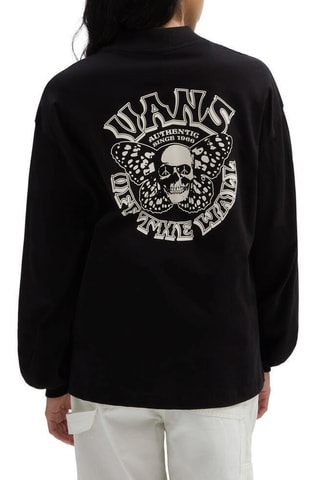 Sweater SKULLYFLY LS MOCK NECK - Zwart 