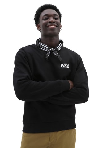 Sweater Relaxed Fit Crew - Zwart