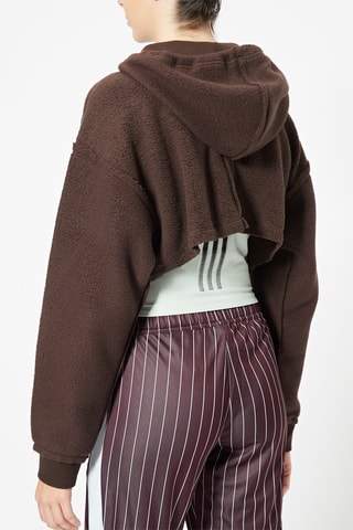Korte Sweater Full Zip Hoodie Bruin