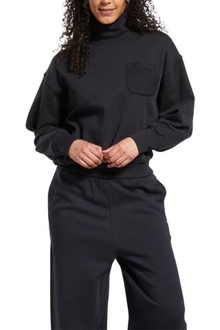 Biologisch Katoenen Sweater CL WDE Cotton FT Coverup - Zwart