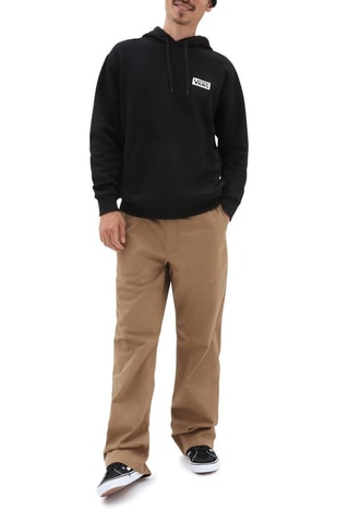 Sweater met Capuchon Relaxed Fit - Zwart