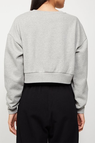 Korte Sweater B-Box Gemêleerd Lichtgrijs