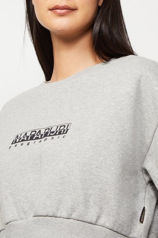 Korte Sweater B-Box Gemêleerd Lichtgrijs