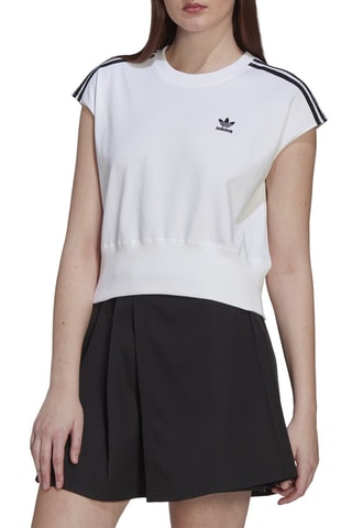 Sweater Waist Cinch Tee Wit