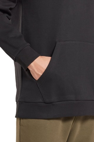 Biologisch Katoenen Fleece Sweater RI Left Chest Logo - Zwart 
