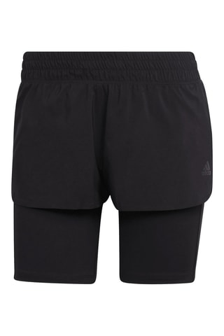 Hardloopshort Run Icons 2 in 1 - Zwart