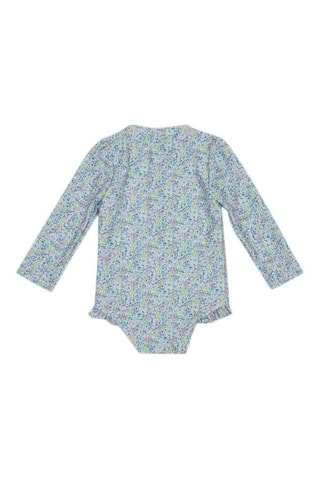 Maillot 1 pièces et bob - Gris et vert