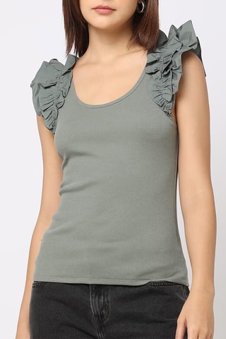 Top - Vert olive