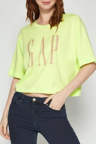 Top en coton biologique - Vert citron