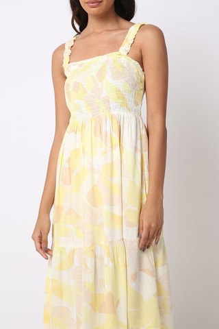 Robe midi - Jaune