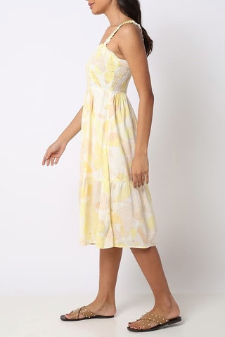Robe midi - Jaune