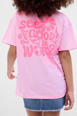 T-shirt en coton biologique - Rose