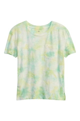 T-shirt tie and dye en coton biologique - Vert