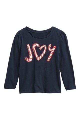 T-shirt en coton biologique - Bleu marine
