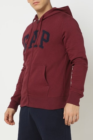 Sweat à capuche - Bordeaux