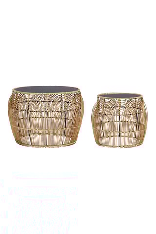 2 tables d’appoint Solor - 46 x 32 cm/33 x 30 cm