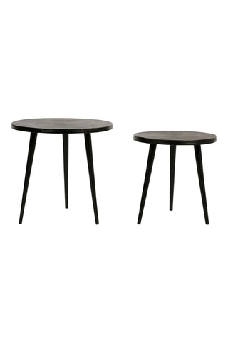 2 tables basses Bronze- 47 x 46,5 cm/38,5 x 42 cm