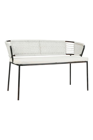 Banquette Cobalt - Beige et noir - 2 places