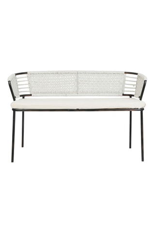 Banquette Cobalt - Beige et noir - 2 places