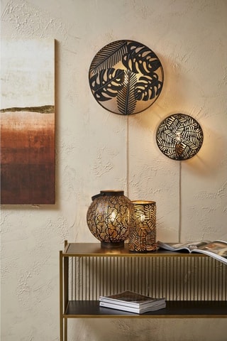 Applique murale Tropic'art - Noir et doré - 40 W