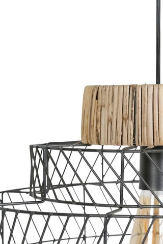 Suspension Lovin - Noir et naturel - 40 W