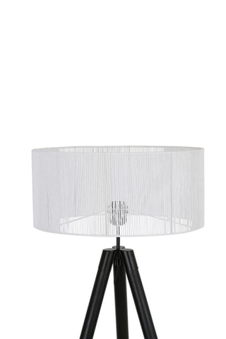 Lampadaire trépied Korda - Blanc et noir - 60 W