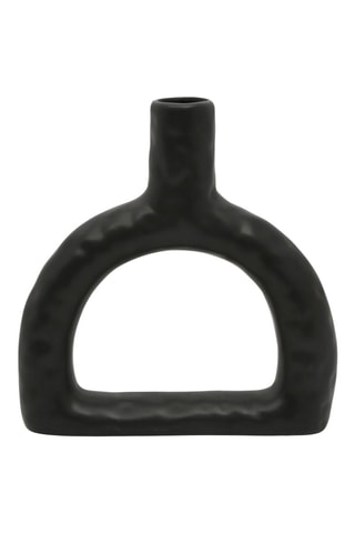 Vase Arty Folk - 20 cm - Noir