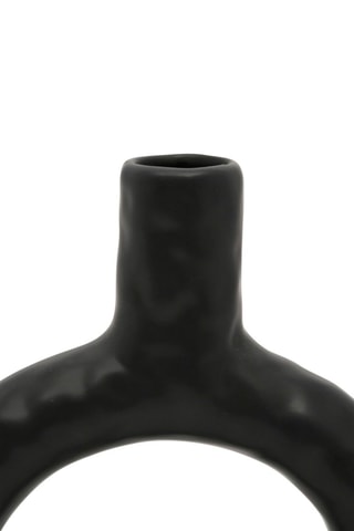 Vase Arty Folk - 20 cm - Noir