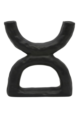 Vase Arty Folk - 20 cm - Noir