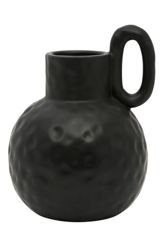 Vase Arty Folk - 18,5 cm - Noir
