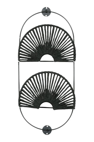 Porte-magazines Korda - 27 x 60 x 8 cm - Noir
