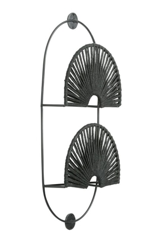 Porte-magazines Korda - 27 x 60 x 8 cm - Noir