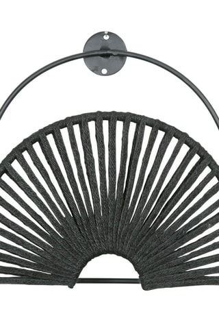 Porte-magazines Korda - 27 x 60 x 8 cm - Noir
