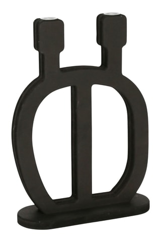 Bougeoir Arty Folk - 39 cm - Noir