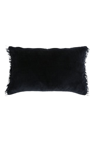 Housse de coussin en velours - Bleu marine - 50 x 30 cm