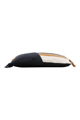 Housse de coussin Courba - Camel et noir - 50 x 30 cm