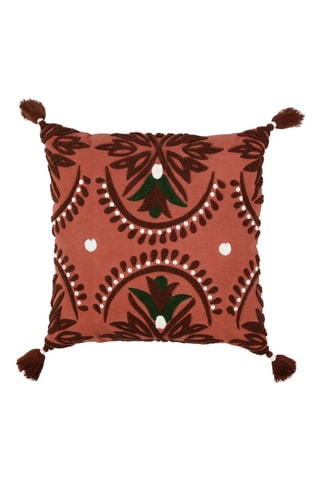 Housse de coussin Romance Vegetal - Bordeaux - 45 x 45 cm