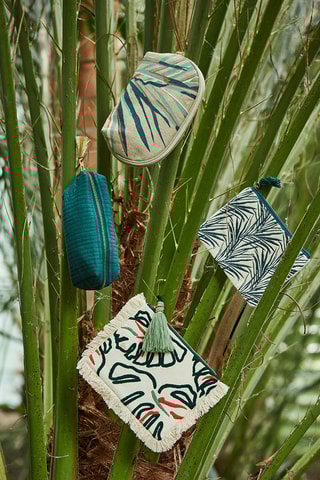 2 pochettes Tropic'art - Blanc et vert émeraude