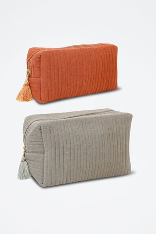 2 pochettes Earth Notes - Rouge brique et kaki