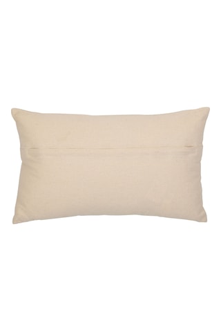 Housse de coussin Nomadea - Ecru et rouge brique - 50 x 30 cm