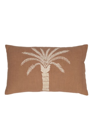 Housse de coussin Nomadea - Rouge brique et écru - 50 x 30 cm