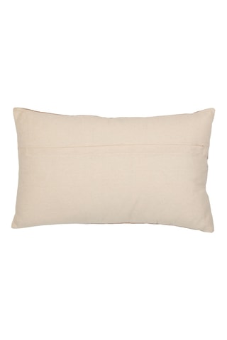 Housse de coussin Nomadea - Rouge brique et écru - 50 x 30 cm