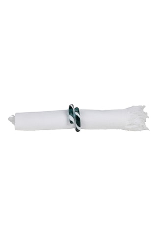 6 ronds de serviettes en verre borosilicate Colorea - 3,5 cm