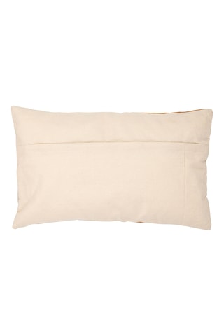 Housse de coussin en velours Neo - Camel et écru - 50 x 30 cm