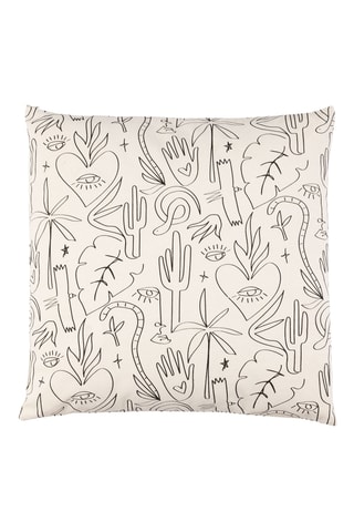 Housse de coussin Tulum - Blanc - 45 x 45 cm