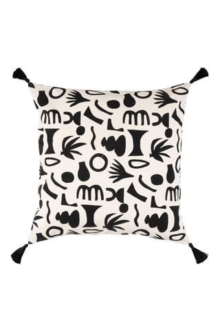 Housse de coussin Minimal - Noir et blanc - 45 x 45 cm