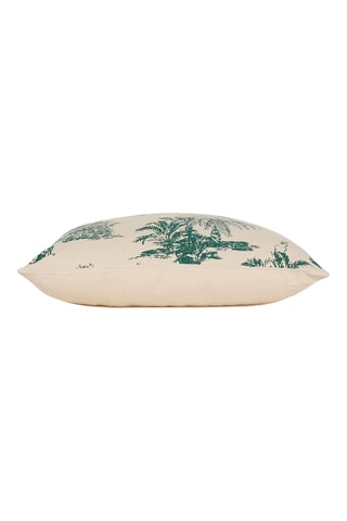 Housse de coussin Mocoa - Ecru et vert - 45 x 45 cm