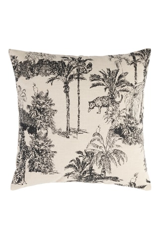 Housse de coussin Mocoa - Ecru et noir - 45 x 45 cm